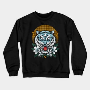 White tiger Crewneck Sweatshirt